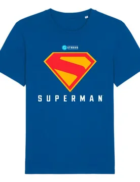 T-shirt à Manches Courtes Superman 2025 Classic Logo Blue M unisex