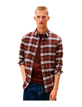 Chemise à Manches Longues Dm0dm22024 Brown S