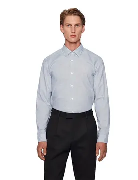 Hugo Chemise à Manches Longues 50435508 Blue XL