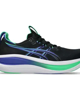 Scarpe Da Running Gel-nimbus 28 Black / Cobalt Burst EU 44