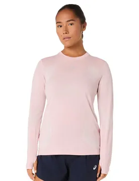 Maglietta A Maniche Lunghe Road Seamless Morganite / Dusty Red XL