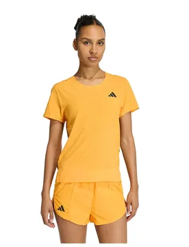 Maglietta A Maniche Corte Adizero Running Pure Tangerine L