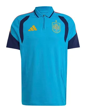 Polo à Manches Courtes Spain 26/27 Tiro Bold Aqua L