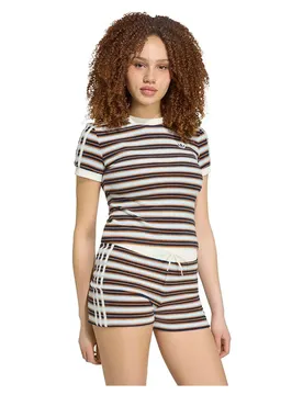 Originals Maglietta A Maniche Corte Striped Multicolor / Crystal Sky XS