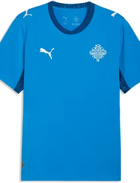 T-shirt à Manches Courtes Domicile Islandia 25/26 Replica Electro Royal / White XL