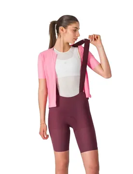 Salopette Premio Evo Dt Dark Bordeaux / Pink Giro