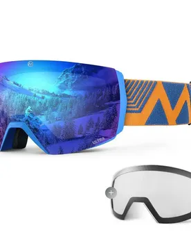 Masque De Ski Ultra Light Blue Blue Lens+Clear Lens/CAT0 Homme