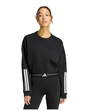 Sweat-shirt Hyperglam 3 Stripes Cropped Crewneck Black XS