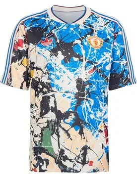 T-shirt à Manches Courtes Manchester United Stone Roses Multicolor M