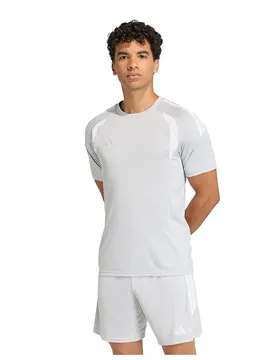 T-shirt à Manches Courtes Tiro 26 League Team Light Grey / White 2XL