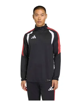 Sweat à Demi-zip Tiro 26 League Training Black / Semi Lucid Red XS