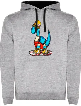 Sweat à Capuche Dino Snow Vigore Grey XL ,Femme