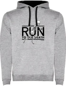 Felpa Con Cappuccio Run To The Death Vigore Grey XL