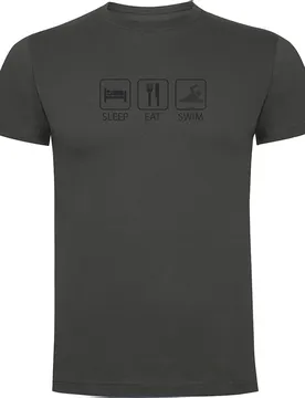 T-shirt à Manches Courtes Sleep Eat And Swim