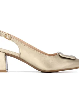 Scarpe Con Tacco 15365 Gold EU 39