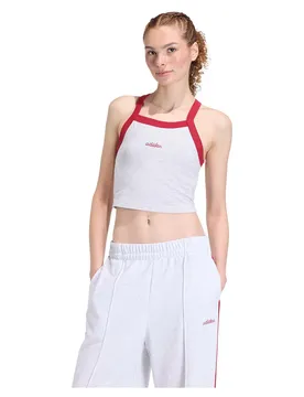 T-shirt Sans Manches Seasonal Essentials Colorpop Embroidered Graphic Light Grey Heather / Active Maroon S