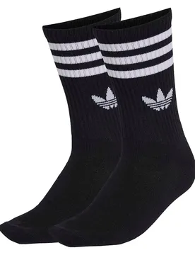 Chaussettes Crew 3 Stripes 10 Unités Black EU 34-36 Homme