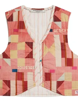 Gilet 182037 Patchwork Canyon Clay 14 Années Fille