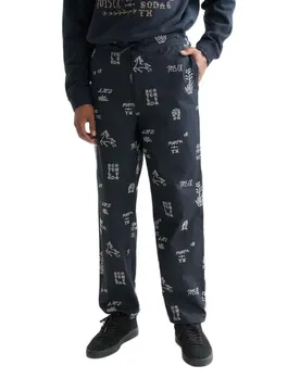 Pantalon Chino 182177 Relaxed Straight Fit Marfa Cross Stitch Spaced Carbon L
