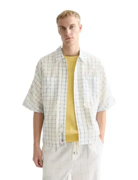 Chemise à Manches Courtes 182240 Loose Fit Bright White L