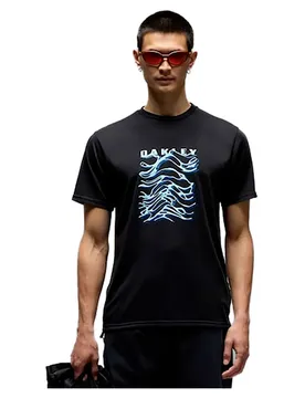 T-shirt à Manches Courtes Anti-uv Waterscape Waves Pitch Black M