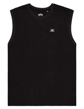 Industries Maglietta Senza Maniche Waffle Small Logo Black XL