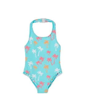 Boboli Maillot De Bain 333177 Palm Tree Print 5 Années Fille