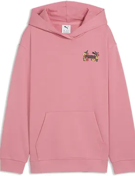 Felpa Con Cappuccio Mid90s Graphic Relaxed Fit Wild Pink 11-12 Anni