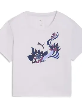 T-shirt à Manches Courtes League Graphic Lavender Pop S