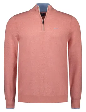 Maglione Con Mezza Zip 26bn65 Mystic Pink Melange 2XL