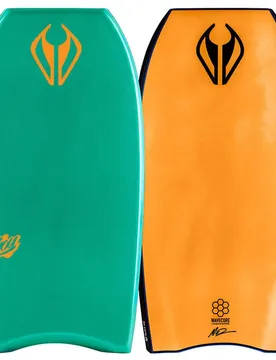 Bodyboard Njoy Pe Bumpers 34´´ Emerald / Orange 86.36 cm unisex