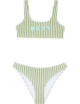 Bikini Bico Active Rg Bralette Oil Green Vert Moda Stripe 14 Années Fille
