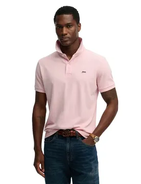 Polo à Manches Courtes Classic Pique Montauk Pink M
