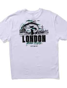 T-shirt à Manches Courtes London Urban Angler White M