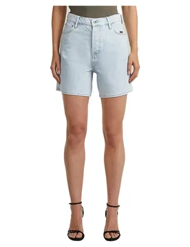 Shorts En Jean Taille Haute Jett Beached Faded Blue Galena 30