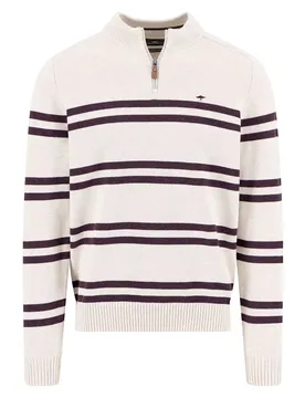Maglione Con Mezza Zip 1512313 New Offwhite 2XL