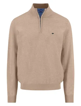 Maglione Con Mezza Zip 1613215 Taupe XL