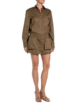 Robe Courte à Manches Longues W9229 .000.85482 Beech Brown 2XS