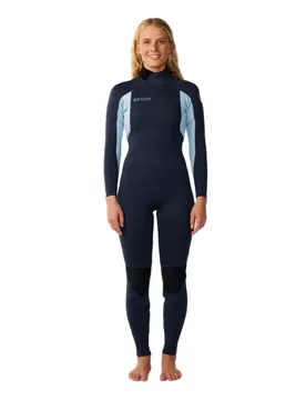 Combinaison En Néoprène à Manches Longues Et Fermeture éclair Dans Le Dos Trad 4/3 Mm Navy 10