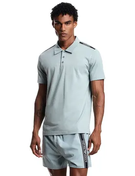 Emporio Armani Polo à Manches Courtes Em000571_af20426 Slate S