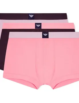 Emporio Armani Boxers Em002205_af20673 Trunk 3 Unités Mole / Fawn / Pink XL