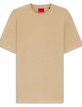 Hugo T-shirt à Manches Courtes Dulerostee Medium Beige XL