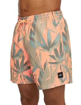 Pantaloncino Da Bagno Print 16´´ Orange Tropicana Big L