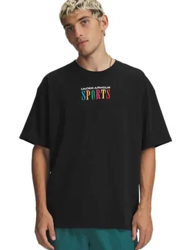 T-shirt à Manches Courtes Heavyweight Sports Black S