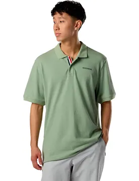 Polo à Manches Courtes Logo Sage Green S