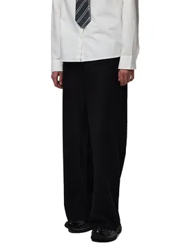 Pantaloni A Vita Alta Bosella Wide Black 2XL