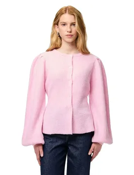 Cardigan Silly Puff Knit Roseate Spoonbill / Melange / Melange XS