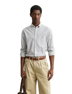 Chemise à Manches Longues 3260015 Regular Fit Taupe Beige S