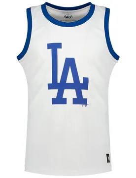 T-shirt Sans Manches Mlb 15126191 Los Angeles Dodgers White Wash M