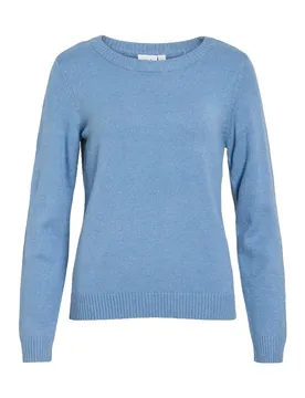 Maglione Ril O-neck Knit Blue Shadow / Dark Melange XS